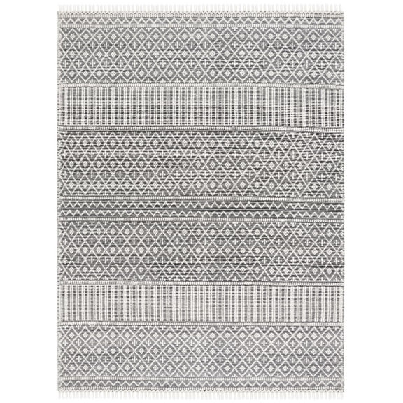 SAFAVIEH Marbella Byron Diamond Area Rug, Ivory/Black, 8' x 10'