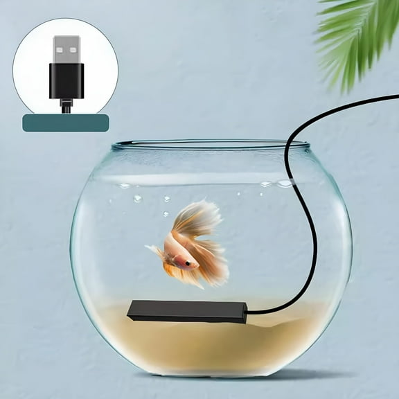 HIBIBUD Mini Fish Tank Heater for Aquariums Turtle Tanks Pet Drinking Water Fountain 10W