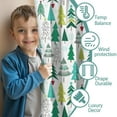 thumbnail image 3 of Blackout Kids Curtains,Green Christmas Tree Pattern Childrens Insulated Curtains Set Of 2,Bedroom Essentials,Toddler Room Decor 52"x84", 3 of 5
