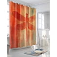 thumbnail image 3 of Shower Curtains Orange Dragonfly Painting Bath Curtain Abstract Art Waterproof Bathroom Shower Curtain Set with Hooks Decoration 36 x 72 Inches, 3 of 7