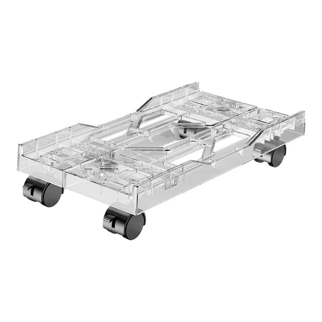 Soporte rodante para CPU de escritorio, diseño hueco, práctico soporte para computadora central, soporte para CPU para escritorio, torre, escuela ,