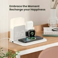 thumbnail image 7 of Alarm Clock with Wireless Charger for Bedrooms, 6 in 1 Wireless Charging Station, Magnetic Charger with Night Light Bedside Clock for iPhone 16 15 14 13 12 Pro Max, Apple Watch, 7 of 7