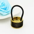 thumbnail image 4 of Attache Cheveux pour Femmes Rétro Anneau en Strass Porte-Queue Élastique, 4 of 9