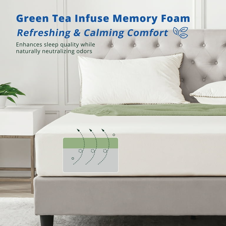Mainstays 8” Medium Firm Memory Foam Mattress, Queen - Walmart.com