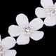 thumbnail image 3 of Cinta de encaje con bordado de perlas de 1 yarda para confección de vestidos y manualidades. Blanco, 3 of 9