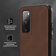 thumbnail image 5 of Nalacover Case for Samsung S20 FE,Slim Luxury Premium PU Leather Non-Slip Grip Shockproof Bumper Anti-Scratch [ with Tempered Glass Screen Protector ] Cases for Samsung Galaxy S20 FE, Brown, 5 of 8