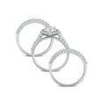 thumbnail image 4 of Everly Women's Created Moissanite Sterling Silver Bridal Set, 4 of 6