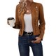 thumbnail image 4 of Cárdigan de moda para mujer, informal, de manga larga, liso, con botones, blusa, cárdigan, abrigo, tops de poliéster para mujer, 4 of 7