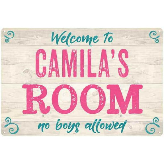CAMILA'S Room Kids Bedroom Sign 8x12 Metal Sign 208120089023