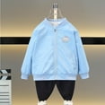 thumbnail image 5 of Viluyesy Boys Bomber Jacket, with Pockets Zip-Up Long Sleeve Casual Windbreaker Coat Blue 10T, 5 of 7