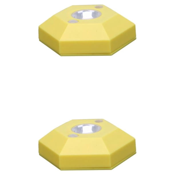 Wosthever Lámpara de movimiento con sensor, 2 metros, 25-30 segundos, decoraciones artesanales, lámparas de pared, suministro de cocina, Amarillo 2Conjunto