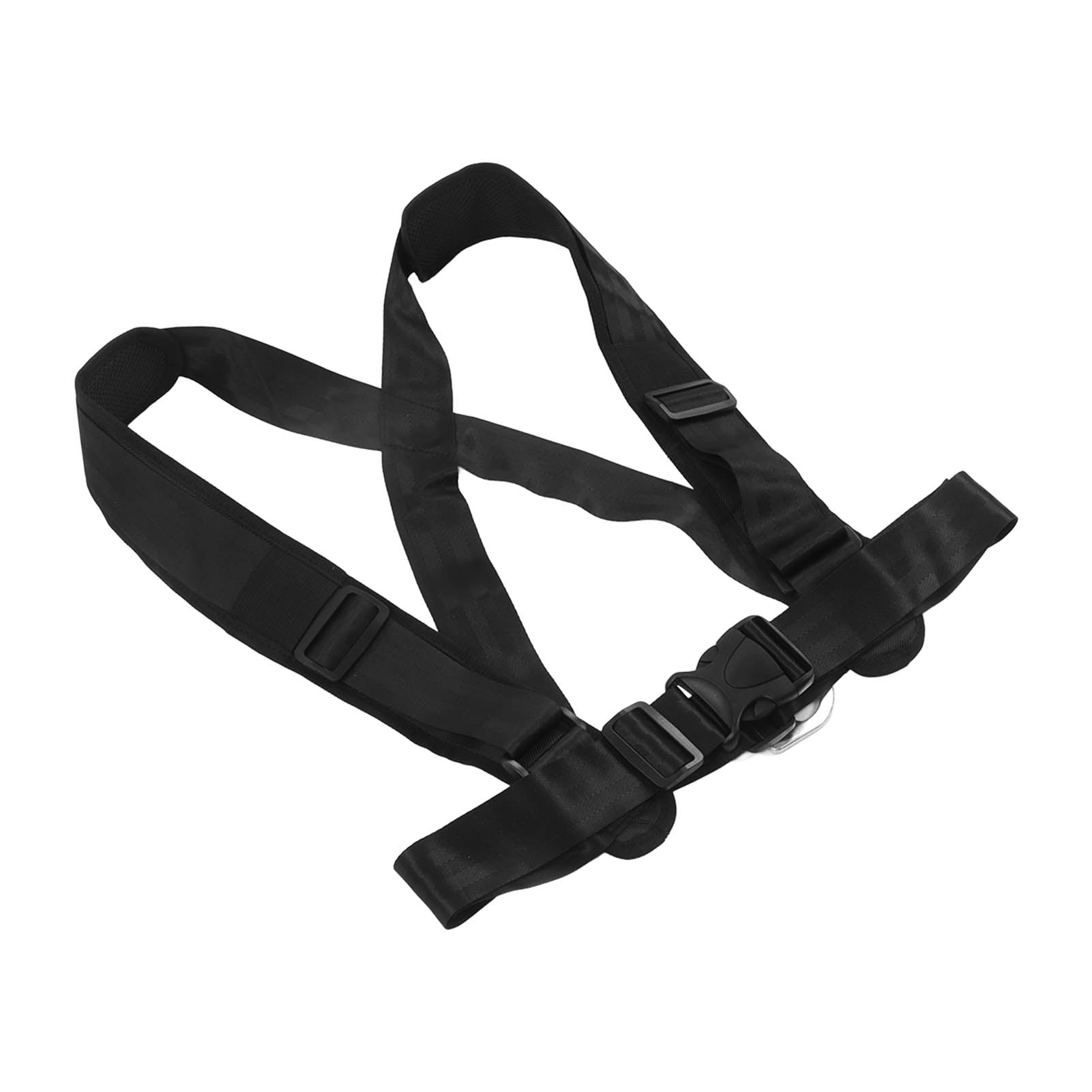 Nylon Sled Strap Tension Vest Sports Equipment Adjustable Black for Home Sled Shoulder Strap 