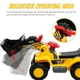 thumbnail image 5 of Kids Ride On Excavator, Outdoor Digger Scooper Tractor Toy W/Safety Helmet, Rocks, Horn, Underneath Storage, Dump Truck Ride-On Toy for Kids, 5 of 8