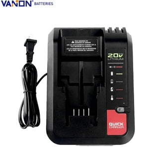 HQRP 20V Li-Ion Battery Charger fits Black and Decker BDCDE120C