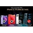 thumbnail image 5 of Magnetic case for iPhone 12 Pro Max Phone Case for Women, Matte Luxury Soft Metallic Luster Design with Camera Lens Protector, Compatible with Magsafe Case for iPhone 12 Pro Max 6.7"-Black, 5 of 12