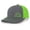 Charcoal/Neon Green, variant on Pine Trees Mens Embroidered Mesh Back Trucker Hat Baseball Cap, Heather Grey/White