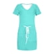 thumbnail image 3 of Vestido de verano con cuello en V y rayas para mujer: diseño informal y cómodo, versátil para climas cálidos, 3 of 3