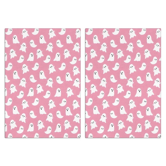2 Pcs Funny Kitchen Towels,Tiny Ghost Halloween Pattern Microfiber Dish Towels,Kitchen Tea Towels,Kitchen Towel Set (18" X 26")