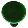 thumbnail image 1 of Hot Knobs HK1023-KRB Kelly Vert Rond Bouton de l'Armoire en Verre - Noir Poste, 1 of 1
