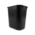 thumbnail image 4 of Deskside Plastic Wastebasket Rectangular, 3.5 gal, Black, 4 of 7