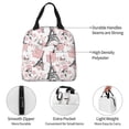 thumbnail image 2 of Kdxio Paris Print Insulated Lunch Bag,Reusable Tote Lunch Box for Women Men,Leakproof Cooler Lunch Bags for Work Office Travel Picnic, 2 of 6