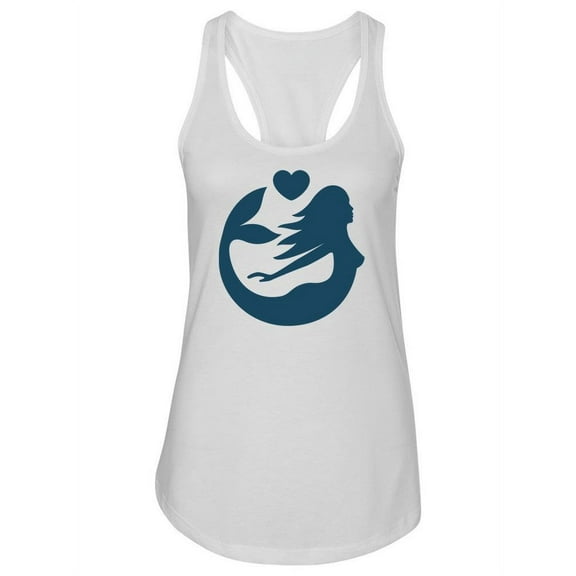 Mermaid Silhouette Design  Tank Women -Image by Shutterstock, Female x-Small