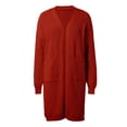 thumbnail image 3 of Uobin Women Oversized Long Knit Cardigan, Open Front Sweater Coat Loose Casual Pocket Outerwear for Fall Winter, 3 of 5