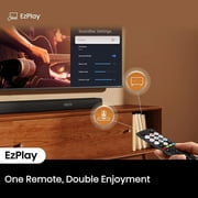 Restored Hisense R651 5.1 Ch 510W Soundbar with Dolby Digital, DTS, EzPlay, Wireless Subwoofer and 2 Rear Speakers (Refurbished)