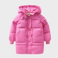 thumbnail image 2 of yocbz Rain Jacket Boys Boys' Winter Jacket Heavyweight Quilted Jacket Insulated Hooded Outerwear Coat for Boys Hot Pink,Size for 6-7 Years, 2 of 3