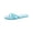 Turquoise, variant on Womens Brave Logo Rubber Flip-Flops