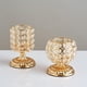 thumbnail image 4 of Candelabros de cristal dorado para decoración del hogar y la oficina. segundo, 4 of 7