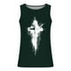 thumbnail image 3 of Tanques para Hombre para el Verano Solto Chaleco Impresión Deportivo Cuello Redondo, Casual, 3 of 3