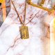 thumbnail image 1 of Collar de Tarot JeenMata Los Amantes Joyas con Colgante de Tarot Personalizadas Unisex Baño de Oro Amarillo, 1 of 5