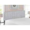thumbnail image 2 of Grey Headboard, Antique Ornate Oriental Floral Motifs Retro Pattern in Modern Graphic Boho Art, Upholstered Decorative Metal Bed Headboard with Memory Foam, Full Size, Grey White, by Ambesonne, 2 of 4