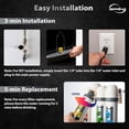 thumbnail image 3 of iSpring F10DS 2-Year Replacement Supply Filter Cartridge Pack Set for DS4B & DS4S, Sediment Filter, Composite Filter, Carbon Block Filter and Post Carbon Filter, 3 of 4