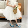 thumbnail image 6 of Ecetana Girls Jelly Sandals Princess Costumes Flats Shoes Cosplay Birthday Party Dress Up Shoes for Kids Toddler, 6 of 7