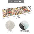 thumbnail image 3 of Haosy Abstract Colorful Small Flowers Bathroom Rugs Non Slip Absorbent Soft Plush Quick Dry Bath Mat, 39"x20", 3 of 8