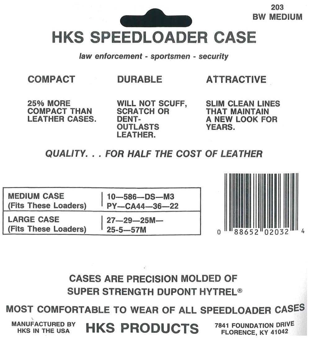 HKS FITS UP TO 2.75" BELTS BLACK DUPONT HYTREL