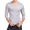 Gray, variant on Men Silk Thermal Underwear Shirts V Neck Mulberry Silk Lightweight Long Johns Base Layer Tops