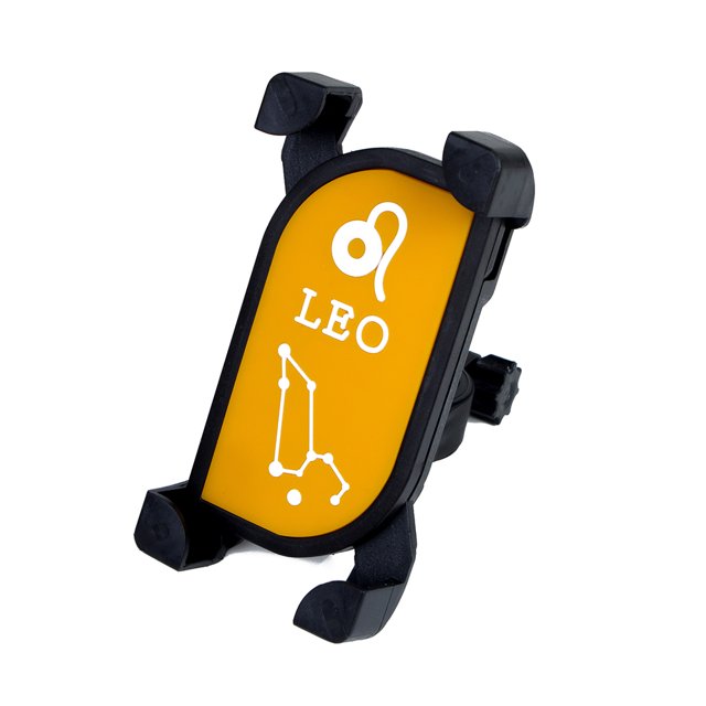 TFixol Customizable Zodiac Bike Phone Holder with 360° Rotation for Smartphones up to 6.8" - Leo Edition