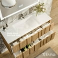 thumbnail image 5 of Eviva Lumber 44 Inch Wall Mount Solid Oak Vanity with Solid Surface Integrated Sink, 5 of 5
