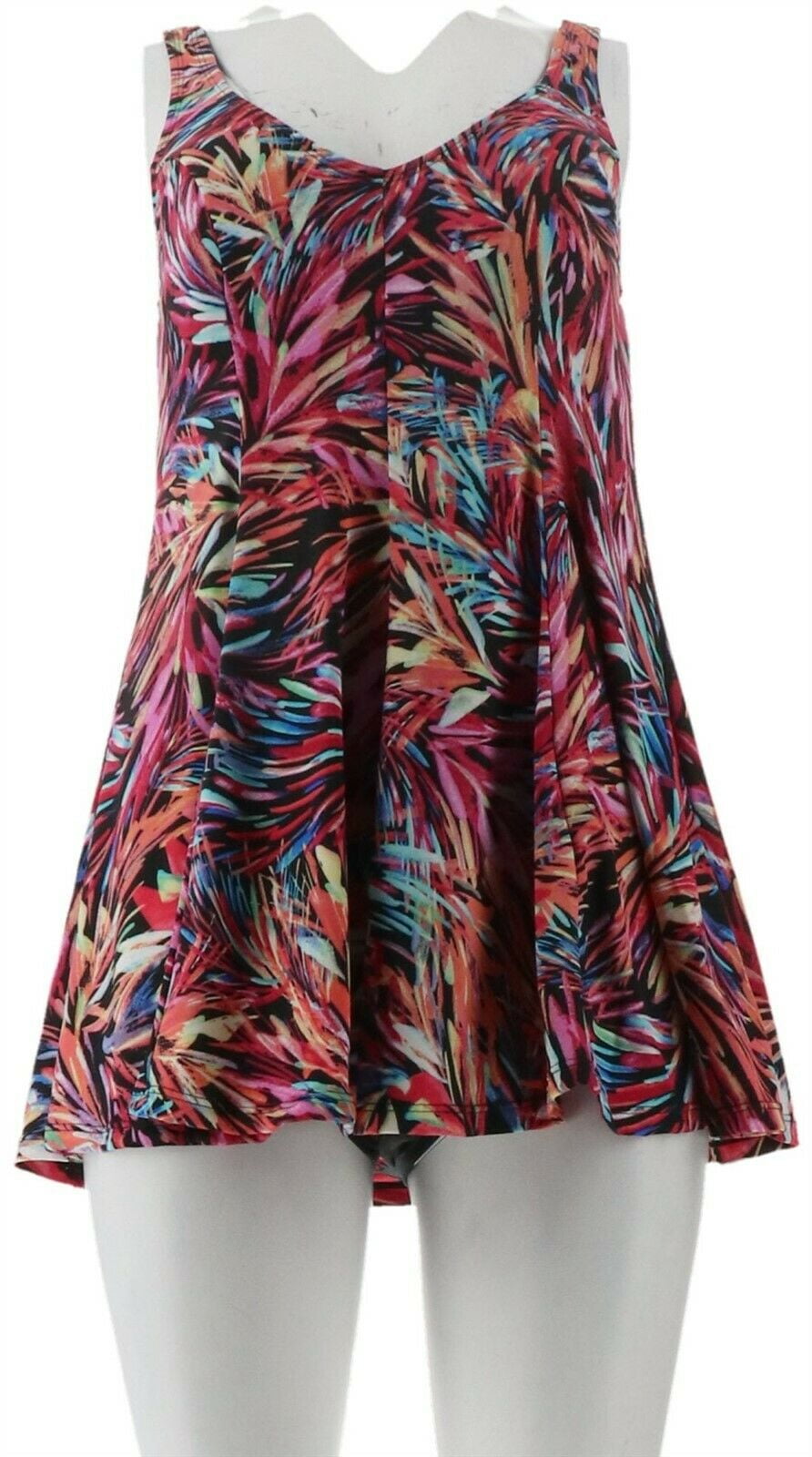 Fit 4 U Fit 4 U VNeck Swing Swim Dress Women's A305896