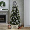 thumbnail image 4 of SUTENGDA Large Glitter Candy Cane Stripe Ribbon Christmas Tree Topper Bow and 12  Bows  13 Pieces, 4 of 5