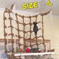 thumbnail image 3 of Squirrel Climbing Net Reinforced Pet Hanging Rope Net Ladder Chew Toy For Large Medium Small Parrot, 3 of 8