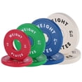 thumbnail image 1 of 2-Inch Colored Fractional Weight Plates Set: 1.25LB, 2.5LB, 5LB Rubber-Coated Plates with Steel Insert for Barbell, Ideal for Home Gym & Strength Training, 1 of 8
