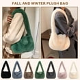 thumbnail image 5 of Municipal Women Fluffy Shoulder Bag Top-handle Bag Female Autumn Winter Handbag Girls Plush Tote Fashion Shopping Bags Purses, 5 of 6