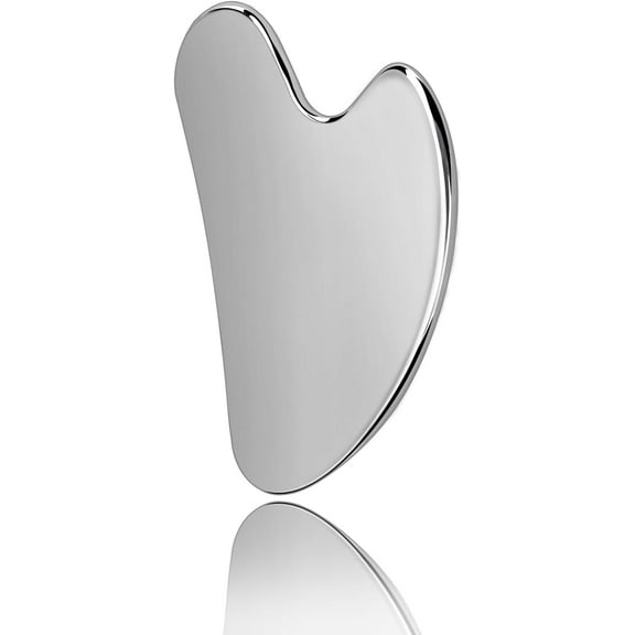 Gua Sha Facial Tools, Heart Shaped Guasha Tool Stainless Steel Face Sculpting Tool