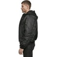 thumbnail image 3 of Big & Tall Brandit MA-1 Hooded Bomber Jacket (Black with Black Hood - 5XL), 3 of 9