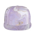 thumbnail image 2 of Balery Baseball Cap Flat Bill Hats for Men Adjustable Size for Running Workouts and Outdoor Activities All Seasons Dad Hat(Lavender Glitter Foil Stripes ), 2 of 9