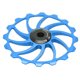 thumbnail image 2 of Rueda de polea azul de 16T con cojinete de cerámica para desviador trasero de bicicletas de montaña y carretera, 2 of 8